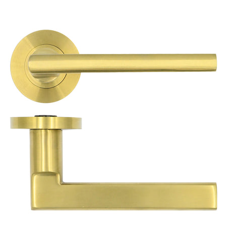 Vicente Lever Handle on Round Rose