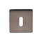 54 x 54mm Square Keyhole Escutcheon Concealed Fix