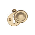 32mm Dia Round Keyhole Escutcheon With Plain Swing Cover