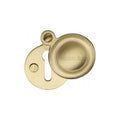 32mm Dia Round Keyhole Escutcheon With Plain Swing Cover