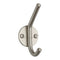 J Shaped Hat & Coat Hook on Round Plate