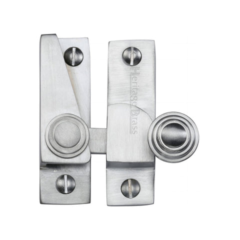Hook Plate Straight Arm Sash Fastener With Reeded Ball 69 x 20mm