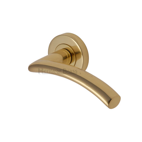 Centaur Lever Handle on Round Rose