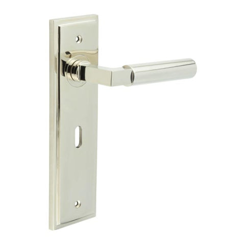 Westminster Lever Handle on Backplate