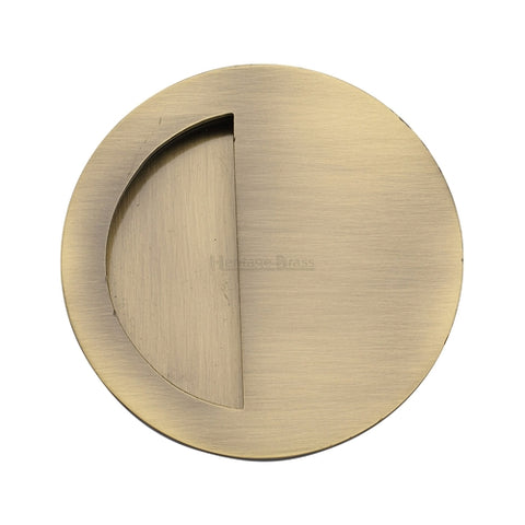 Round Moon Flush Pull Concealed Fix