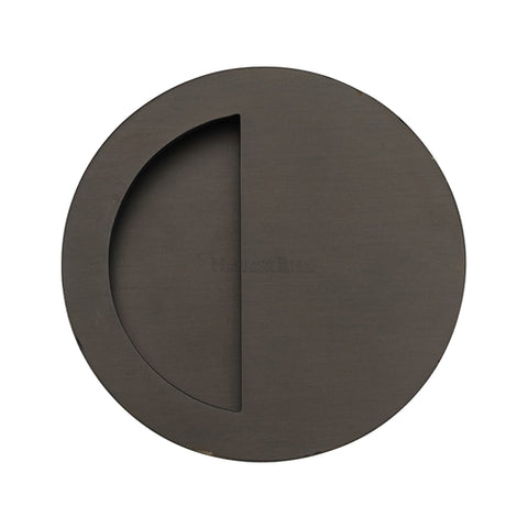 Round Moon Flush Pull Concealed Fix