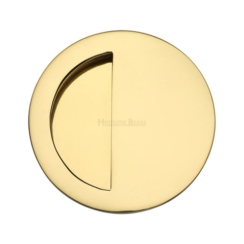 Round Moon Flush Pull Concealed Fix