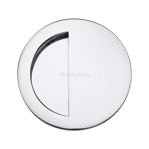Round Moon Flush Pull Concealed Fix