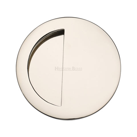 Round Moon Flush Pull Concealed Fix