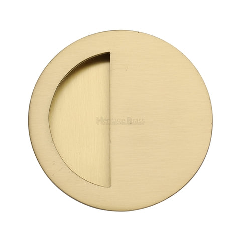 Round Moon Flush Pull Concealed Fix