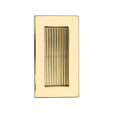 Reeded Rectangular Flush Pull Concealed Fix