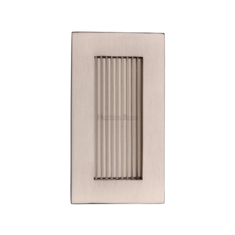 Reeded Rectangular Flush Pull Concealed Fix