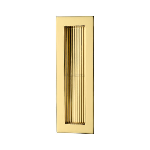 Reeded Rectangular Flush Pull Concealed Fix