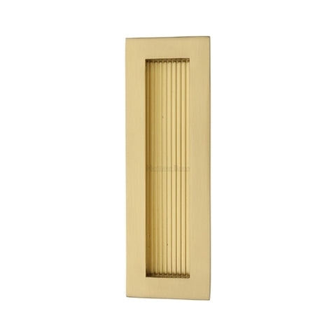 Reeded Rectangular Flush Pull Concealed Fix