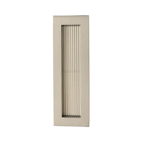 Reeded Rectangular Flush Pull Concealed Fix