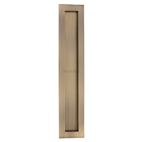 Reeded Rectangular Flush Pull Concealed Fix