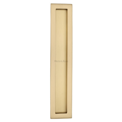 Reeded Rectangular Flush Pull Concealed Fix