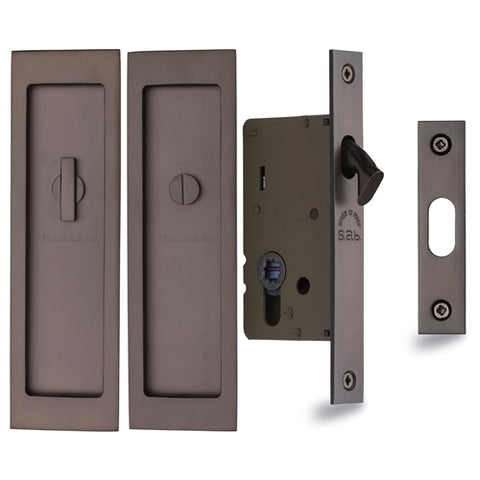 Sliding Lock with Rectangular Privacy Turn & Release