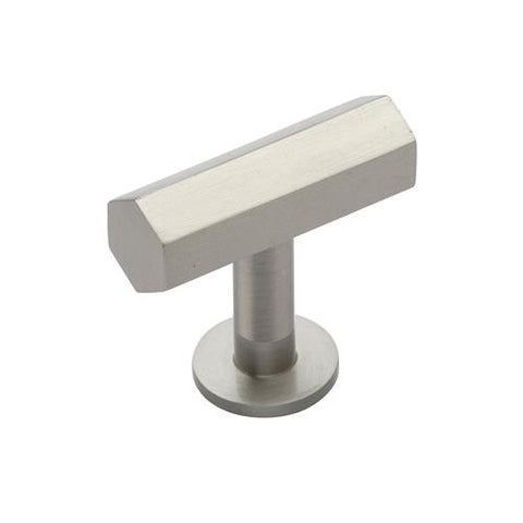 Hexagon Bar Cabinet Knob on Rose 41mm