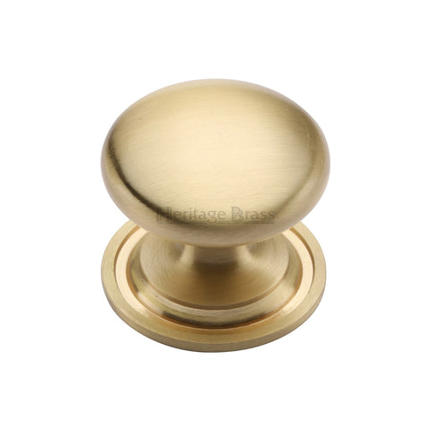 Victorian Round Cabinet Knob on Rose