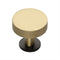 Disc Knurled Cabinet Knob With Rose