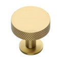Disc Knurled Cabinet Knob With Rose