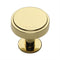 Stepped Disc Cabinet Knob on Rose
