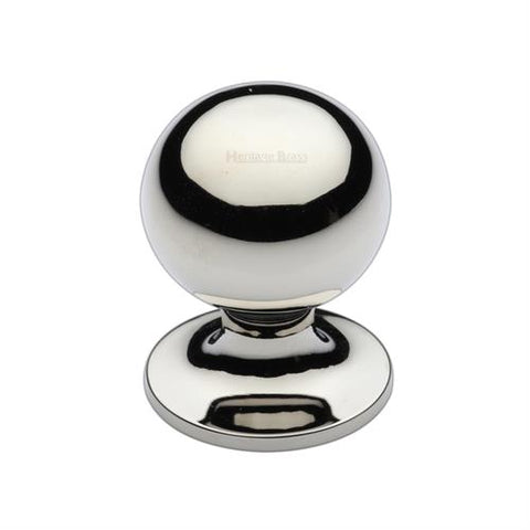 Ball Cabinet Knob on Rose