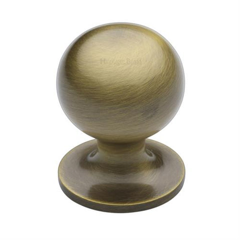 Ball Cabinet Knob on Rose