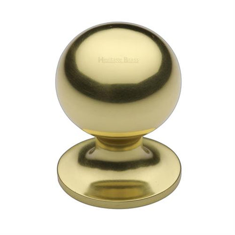 Ball Cabinet Knob on Rose