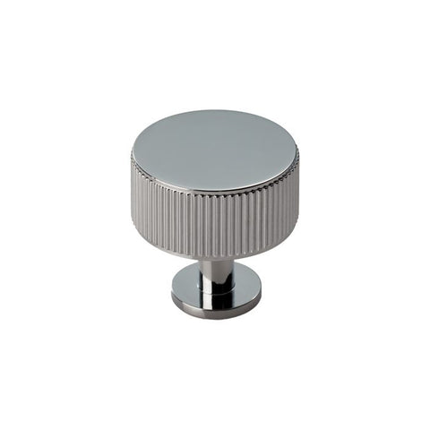 Round Lined Cabinet Knob