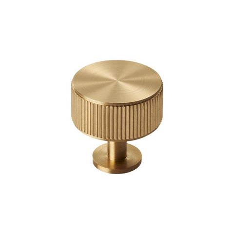 Round Lined Cabinet Knob