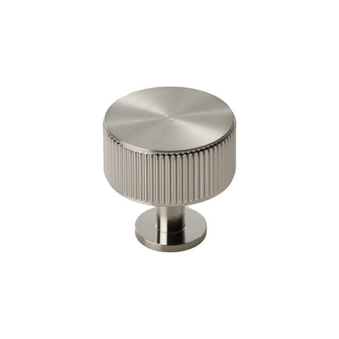 Round Lined Cabinet Knob