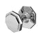 Flat Octagonal Centre Door Knob