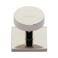 Disc Cabinet Knob on Square Backplate