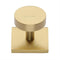 Disc Cabinet Knob on Square Backplate