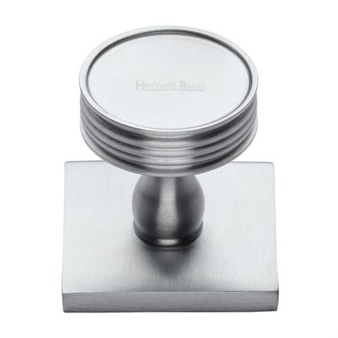 Venetian Cabinet Knob on Square Backplate