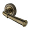 Colonial Reeded Lever Handle on Round Rose