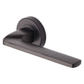 Metro Angled Lever Handle on Round Rose