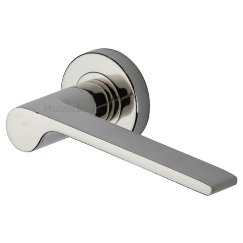 Julia Lever Handle on Round Rose