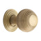Reeded Cabinet Knob with Base